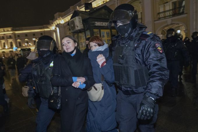In Russland kam es wegen der Teilmobilmachung zu Protesten. Russland