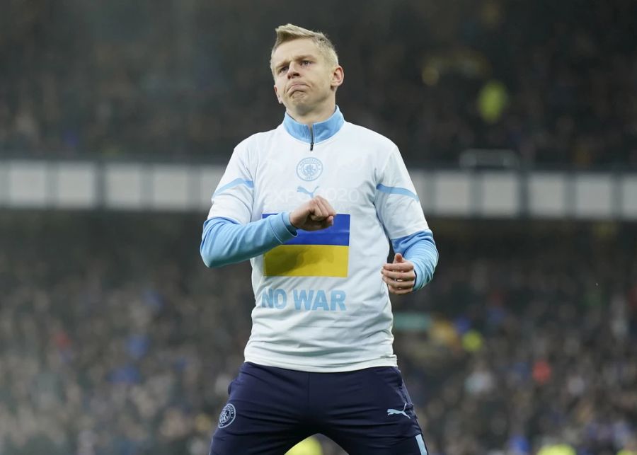 Weil in der Ukraine Krieg herrscht, wird das Land von ManCity-Star Oleksandr Zinchenko frühestens im Juni den Playoff-Halbfinal bestreiten.