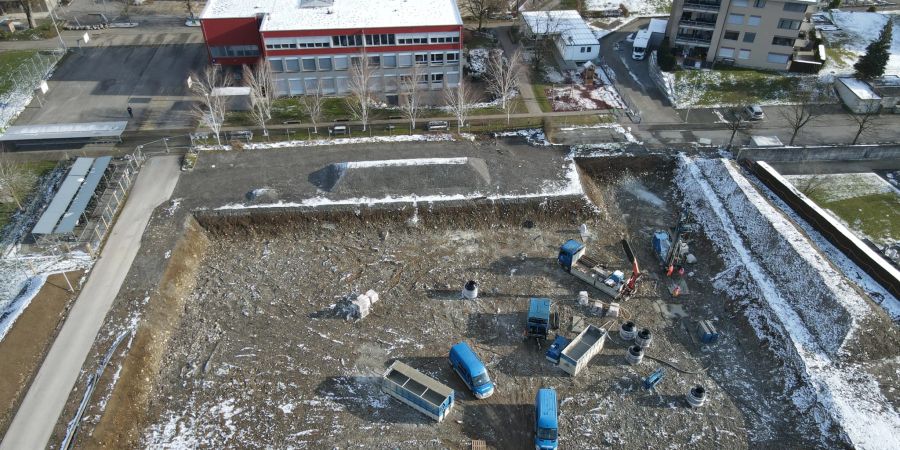 Baustelle Mehrzweckhalle Hitzkirch