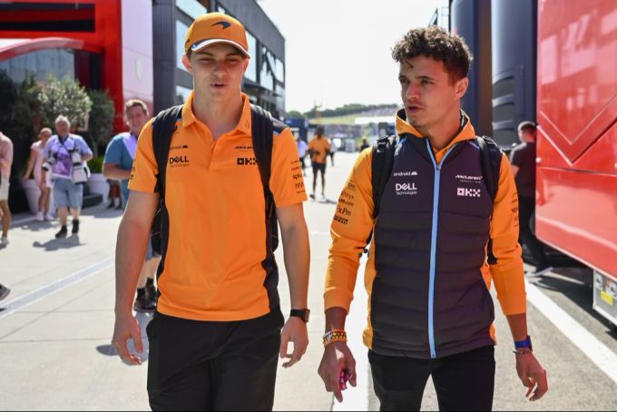 Das Fahrerduo bleibt: Oscar Piastri (links) und Lando Norris (rechts). McLaren Formel 1