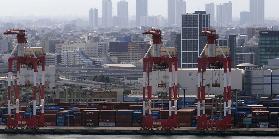 Hafen in Tokio: Die Exporte haben in Japan im Januar zugenommen. (Archivbild)