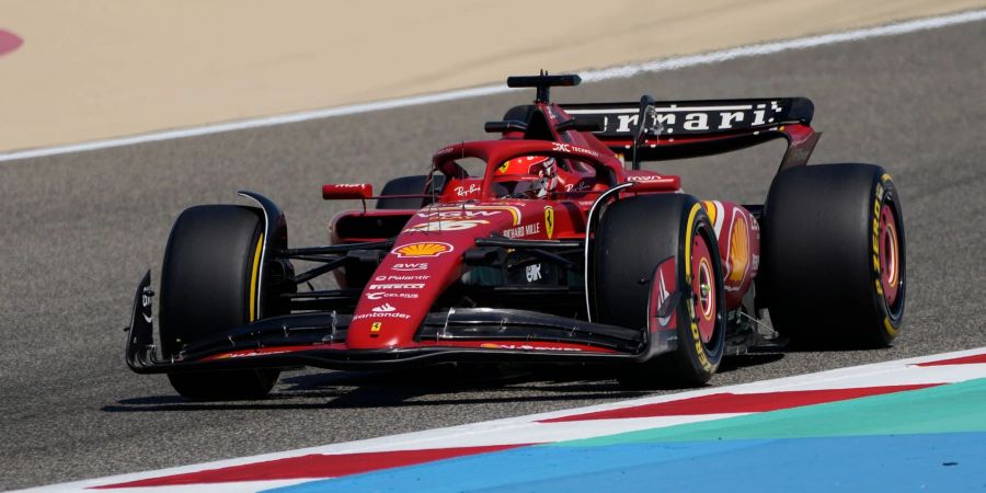 Leclerc Ferrari Bahrain Test