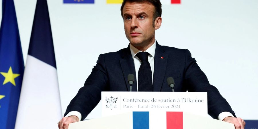 Frankreichs Präsident Emmanuel Macron lud zu einer internationalen Unterstützerkonferenz für die Ukraine ein.