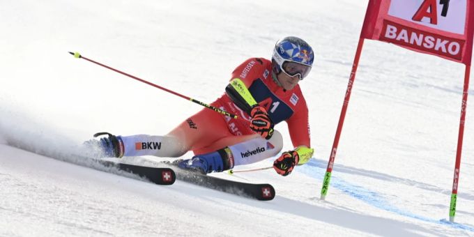 Auch beim Riesenslalom in Bansko ist keiner schneller als Marco Odermatt. Marco Odermatt