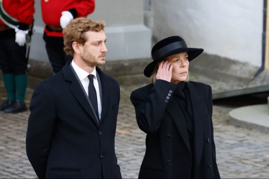 Pierre Casiraghi und seine Mutter Prinzessin Caroline, die Schwester von Fürst Albert.