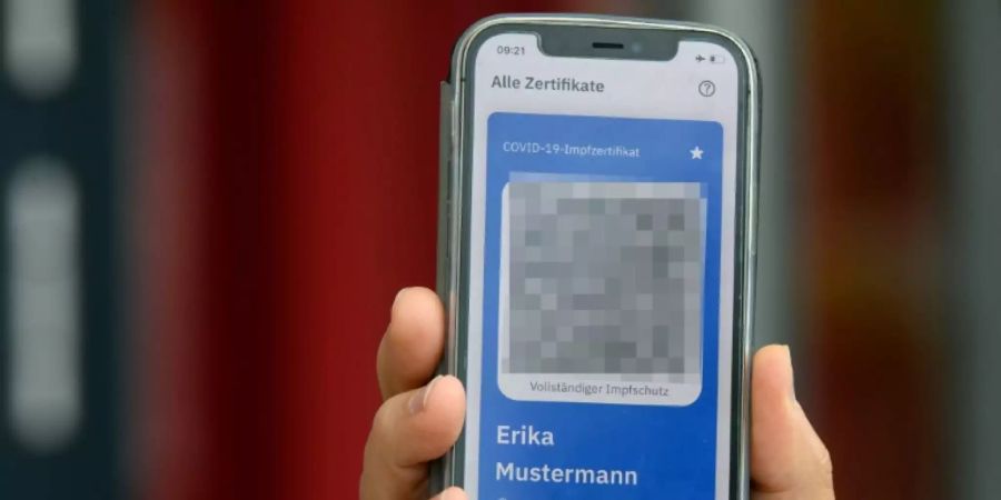 QR-Code eines digitalen Impfnachweises