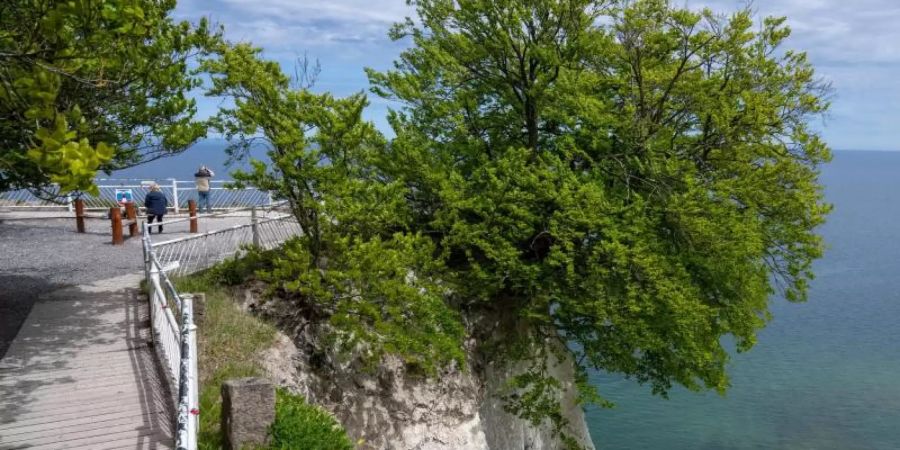 Um viele Orte, Routen und Wege im neuen «Lonely Planet» haben sich Legenden gebildet. So auch um den Königsstuhl auf Rügen. Foto: Stefan Sauer/dpa