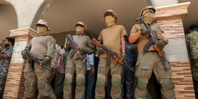 Soldaten der libyschen Übergangsregierung Soldaten der libyschen Übergangsregierung