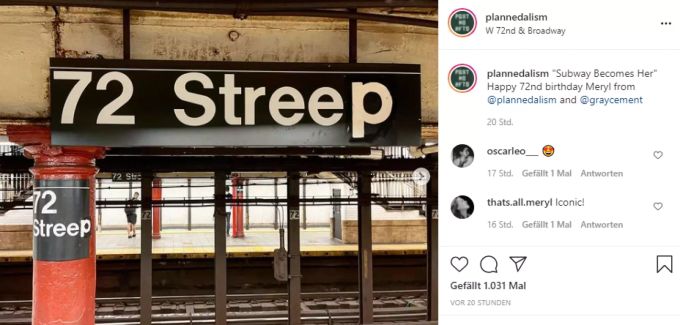 Adrian Wilson machte Meryl Streep ein besonderes Geburtstagsgeschenk. adrian wilson