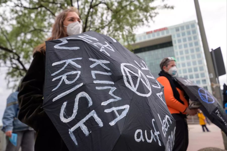 Aktion von Extinction Rebellion - Hamburg