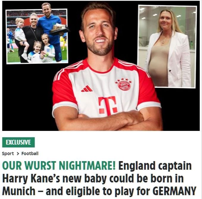 Die englische «Sun» spricht im Fall von Harry Kane vom «Wurst Nightmare». Harry Kane Bayern München