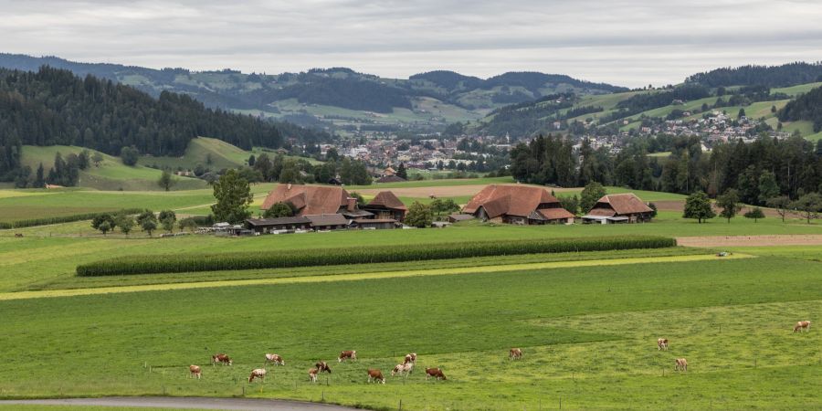 Landwirtschaft bei Langnau im Emmental.