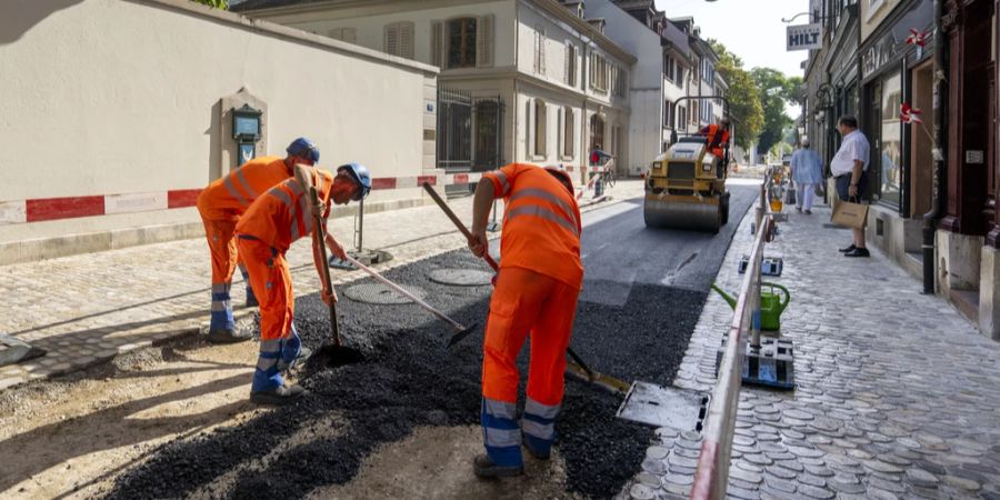 grüner asphalt