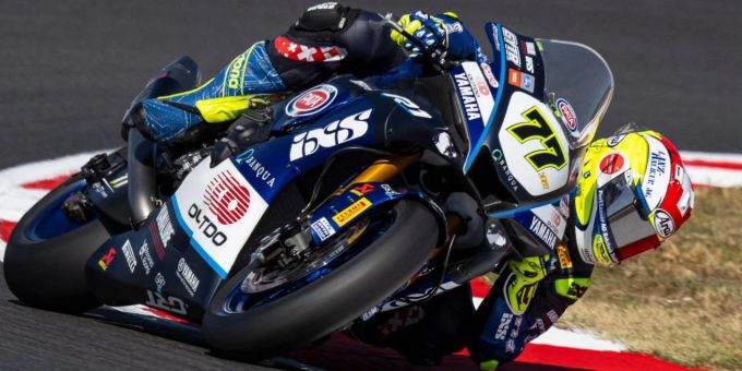 Dominique Aegerter (Yamaha) beim Frankreich-Rennen der WorldSBK. Dominique Aegerter Yamaha WorldSBK