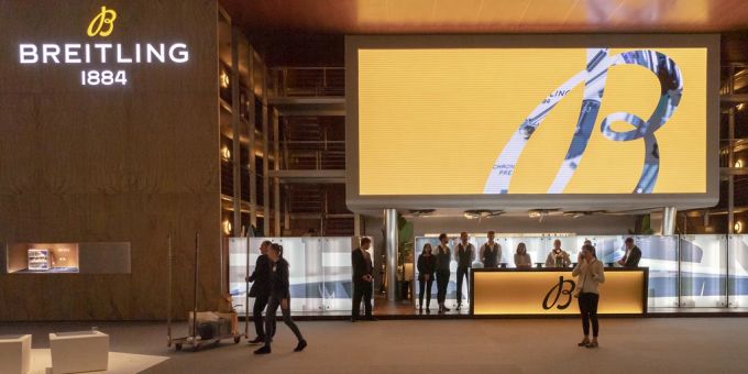 Der Messepavillon von Breitling an der «Baselworld» 2019. (Archivbild) Uhrenindustrie