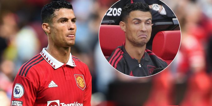Was denkt er? - Ronaldo-Grimasse auf ManUnited-Ersatzbank geht viral