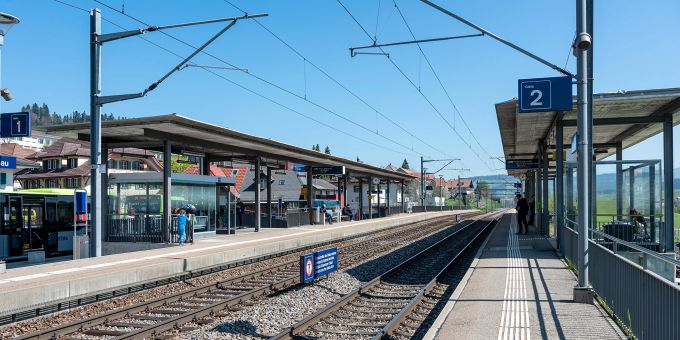 Der Bahnhof Signau. Der Bahnhof Signau.