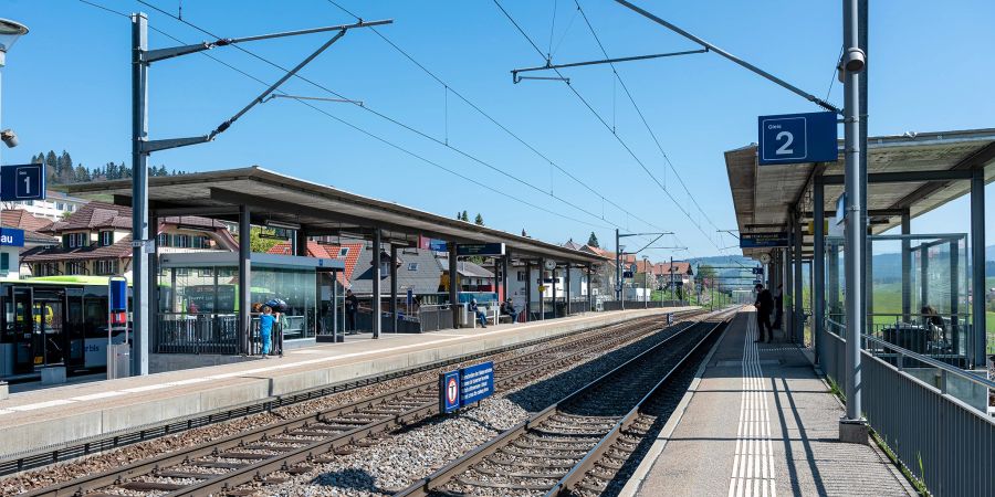 Der Bahnhof Signau.