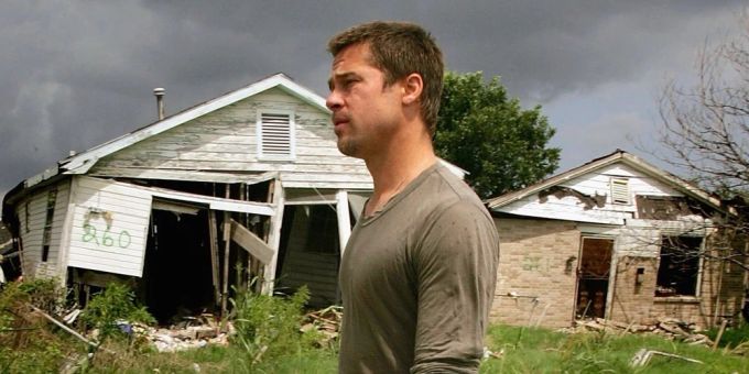 Brad Pitt besuchte im Jahr 2006 die von Hurrikan «Katrina» zerstörten Gebiete in New Orleans. Brad Pitt