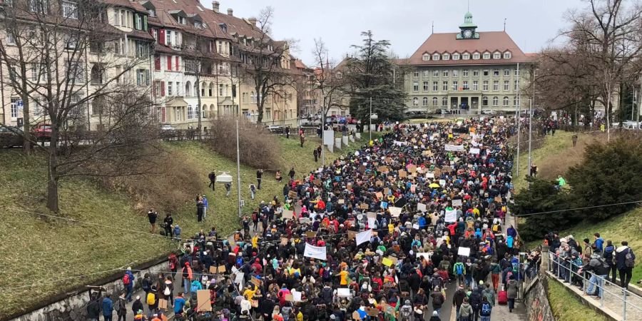 Klimastreik vor BKW