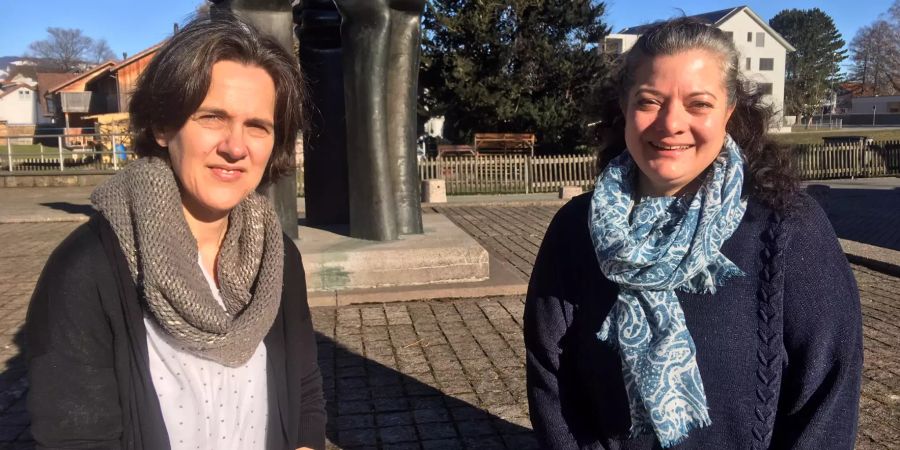 Die Sozialpädagoginnen Heike Mader und Ruth Zai