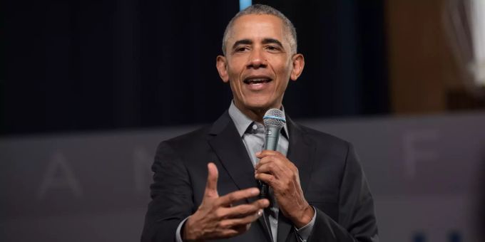 Der ehemalige US-Präsident Barack Obama bei einer Veranstaltung in Berlin. Barack Obama