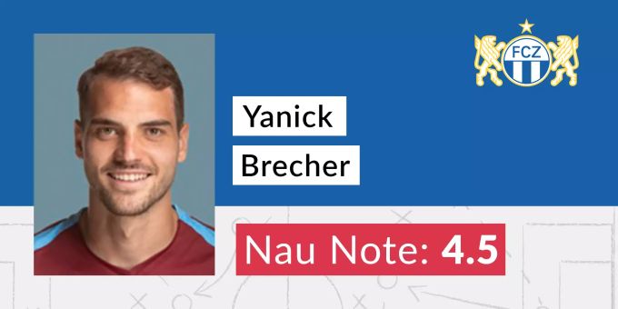 Yanick Brecher erreicht die Nau-Note von 4.5. Yanick Brecher