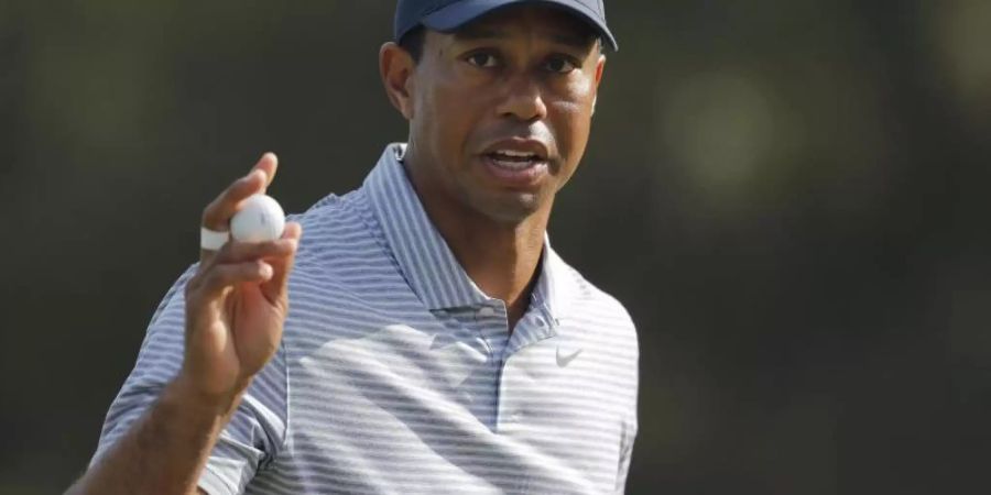 Hat den fünften Masters-Sieg in Augusta im Blick: Golf-Superstar Tiger Woods. Foto: Gerald Herbert/AP