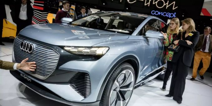 Der Audi Q4 e-tron wird Lautsprecher von Sonos enthalten. sonos