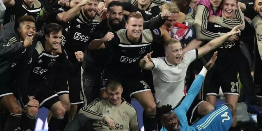 Die Ajax-Profis schmissen überraschend deutlich Real raus. Foto: Manu Fernandez/AP