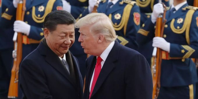 Donald Trump will sich am Rande des G20-Gipfels mit Xi Jinping treffen. Donald Trump Xi Handelsstreit