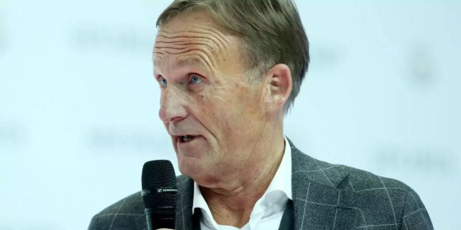 Ist trotz der Dortmunder Mini-Krise entspannt: BVB-Boss Hans-Joachim Watzke. Foto: Roland Weihrauch