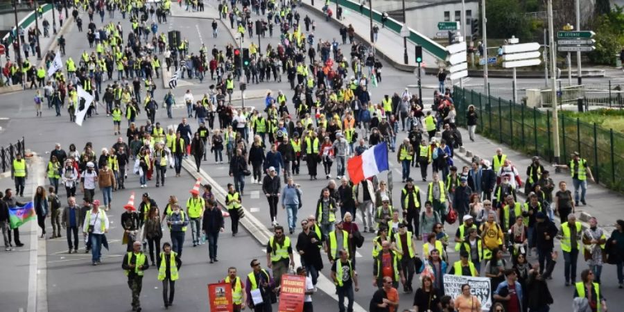 «Gelbwesten»-Kundgebung in der Nähe von Paris