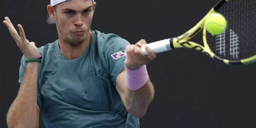 Steht in Miami in Runde zwei: Maximilian Marterer. Foto: Kin Cheung/AP