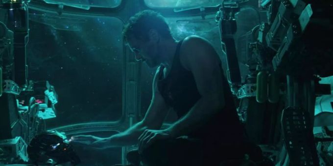 Tony Stark/Iron Man (Robert Downey Jr.) in einer Szene des Films «Avengers 4: Endgame». Der Blockbuster hat einen neuen Preview-Rekord aufgestellt. Foto: -/Marvel Studios/Walt Disney Germany Marvels The Avengers