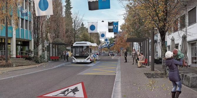 Visualisierung Bahnhofstrasse Lenzburg