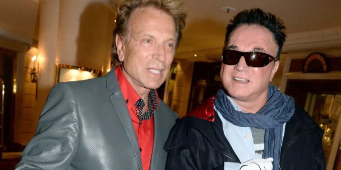 Die Magier Siegfried Fischbacher (l) und Roy Horn. siegfried roy horn