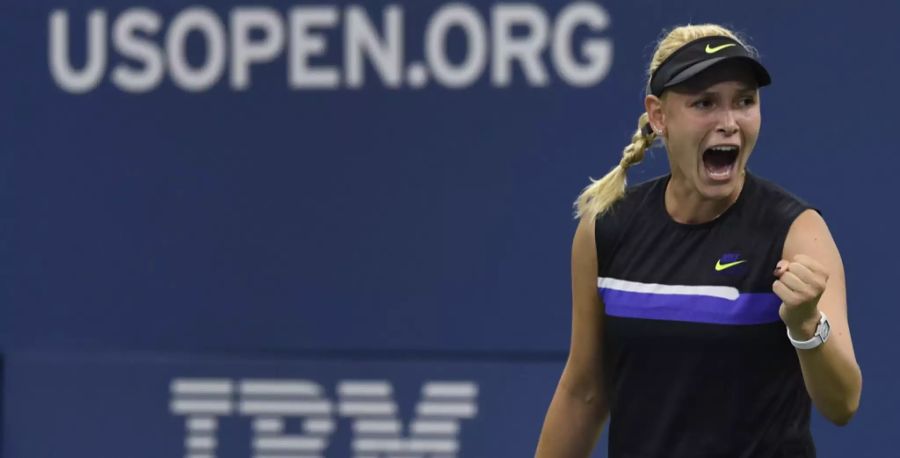 Die Kroatin Donna Vekic bei den US Open 2019.