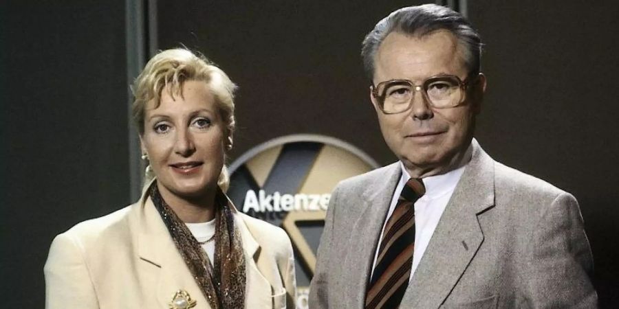 Sabine Zimmermann, die Adoptivtocher von Eduard Zimmermann, ist tot. Foto: Hermann Roth/ZDF/dpa