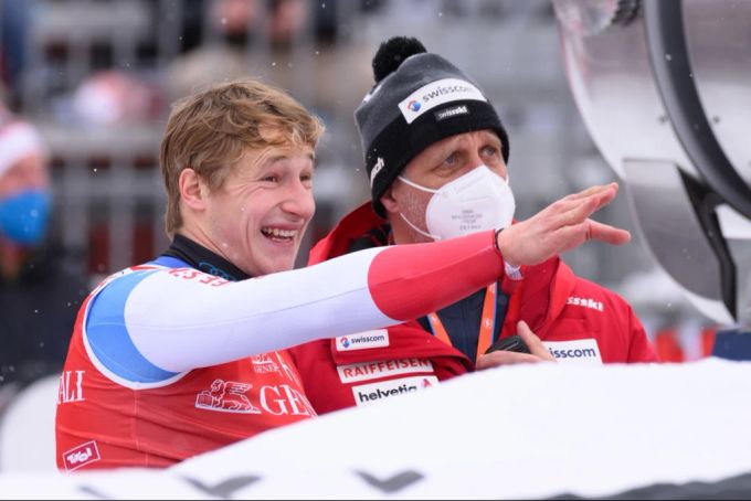 Marco Odermatt und sein langjähriger Co-Trainer Kurt Kothbauer. Marco Odermatt