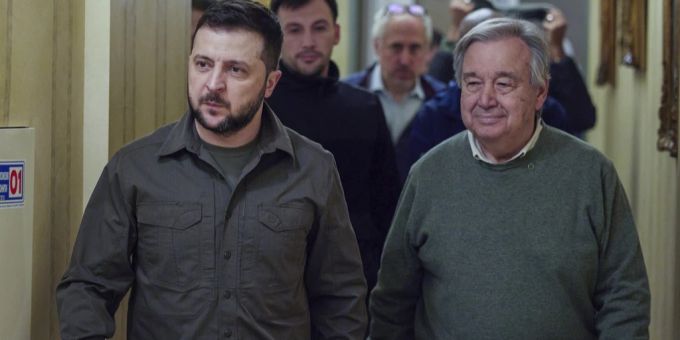 «Gruss aus Moskau?» - Raketenbeschuss auf Kiew bei Guterres-Besuch