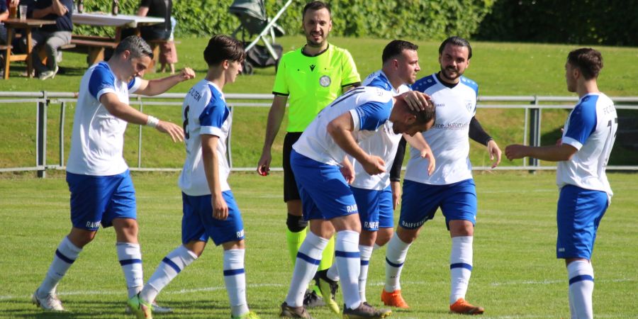 1. Mannschaft: Jubel beim FC Olten. - Olten