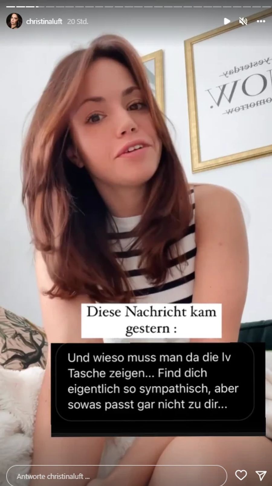 Diese Nachricht erreichte Christina Luft kürzlich.