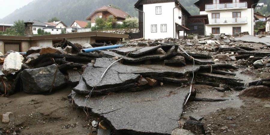 Unwetterschäden in Treffen