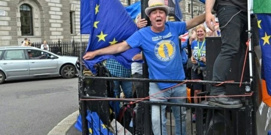 Der protestierende Steve Bray