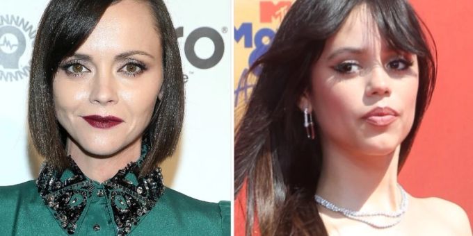 Die alte und die neue Wednesday Addams: Christina Ricci (li.) und Jenna Ortega. Die alte und die neue Wednesday Addams: Christina Ricci (li.) und Jenna Ortega.