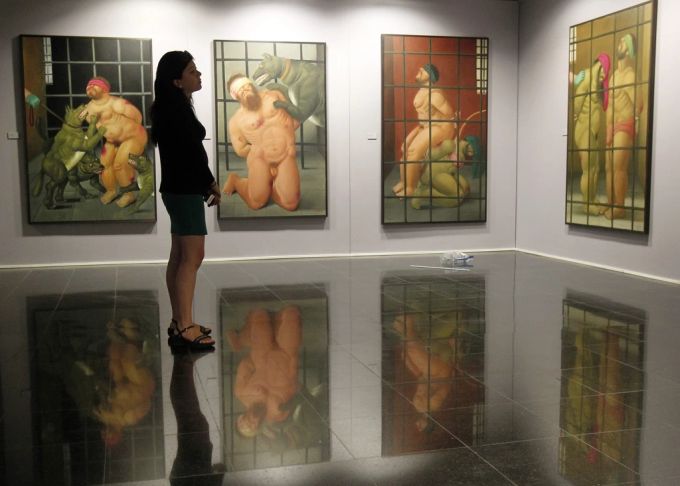 Ausstellung von Fernando Botero in Chile. Fernando Botero