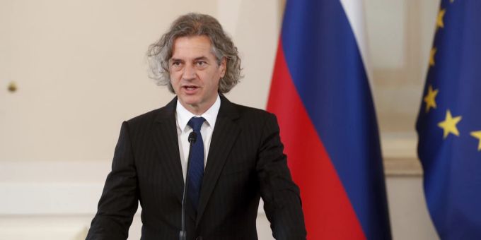 Robert Golob, der Ministerpräsident von Slowenien. Robert Golob