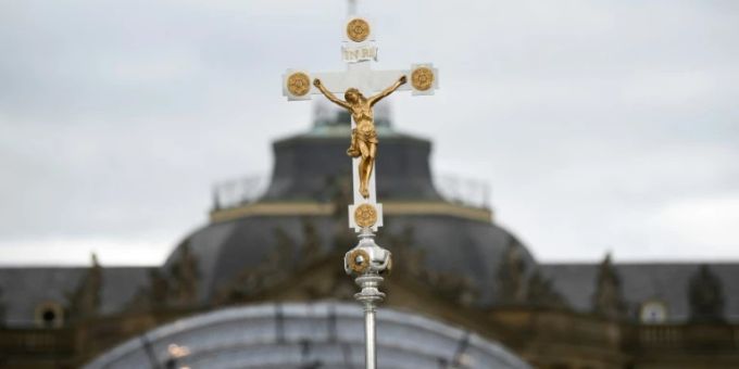 Kreuz beim Deutschen Katholikentag im Mai in Stuttgart Kreuz beim Deutschen Katholikentag im Mai in Stuttgart