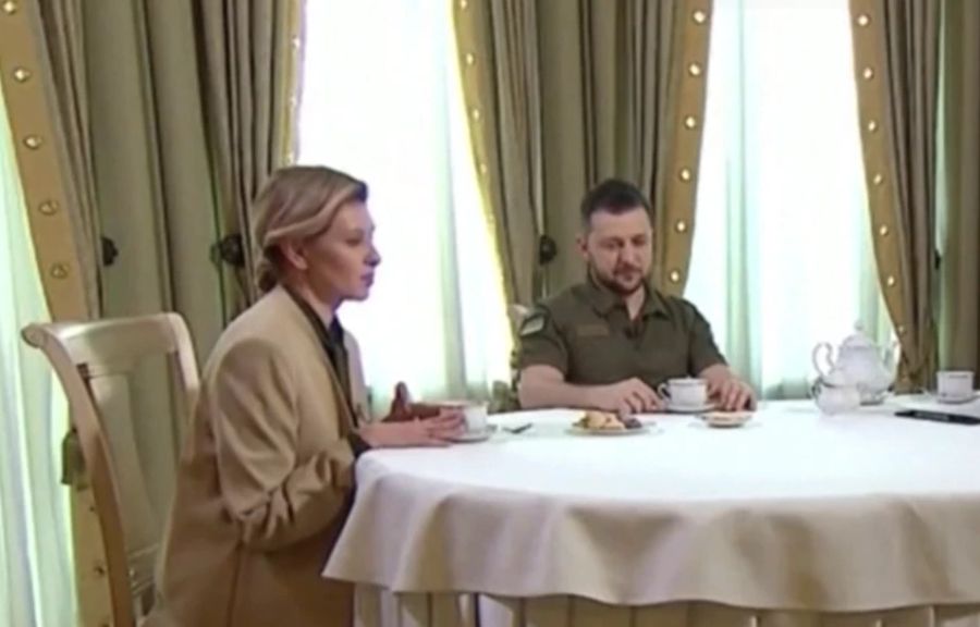 Selenskyj und seine Frau sehen sich teils lange nicht.